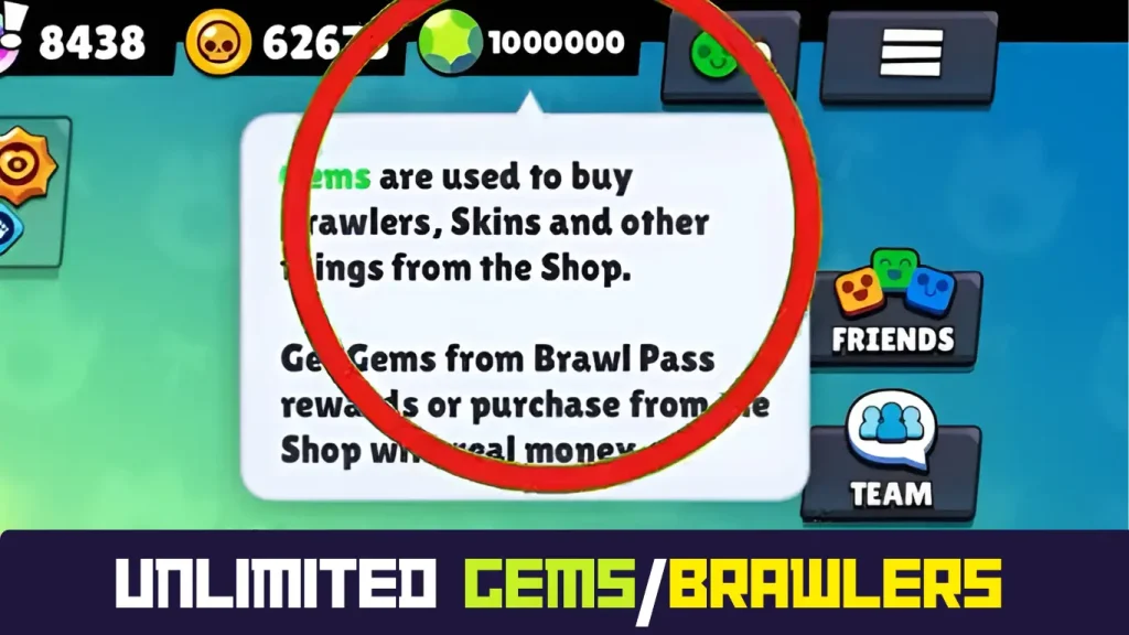 Unlimited Gems and brawlers In Null brawl stars